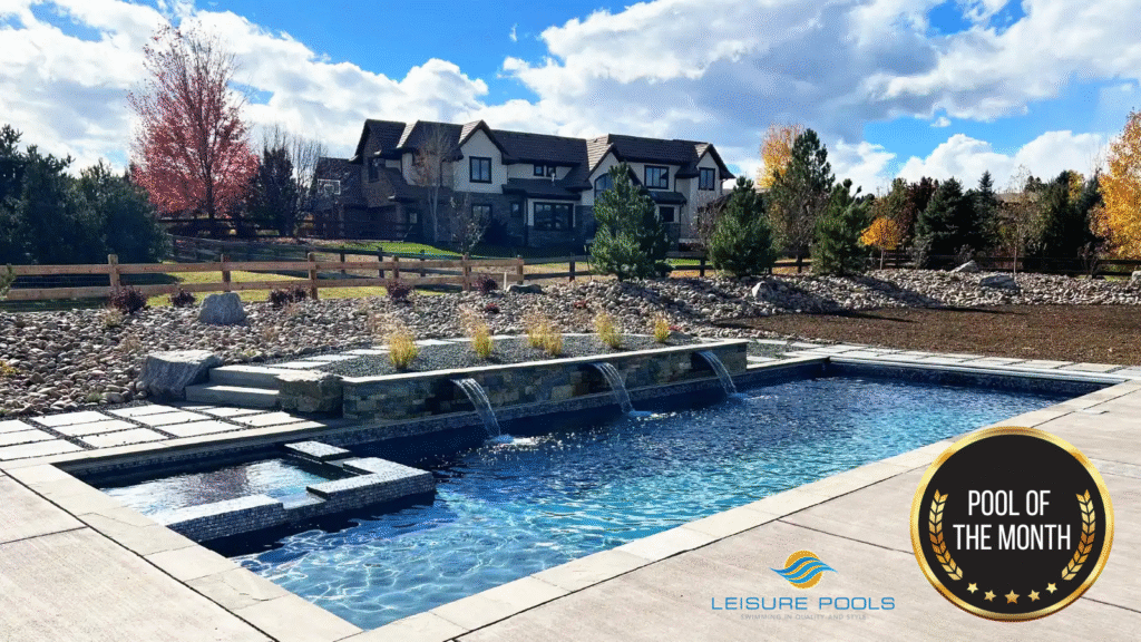 Northern Colorado Pools' award-winning backyard pool offers relaxation and fun with top-quality outdoor living features.
