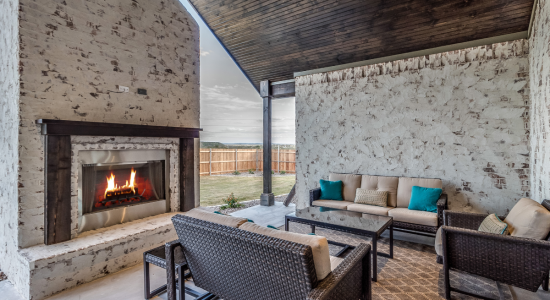 A relaxing patio and easy-care yard designed by Northern Colorado Pools, known for quality and great customer service.